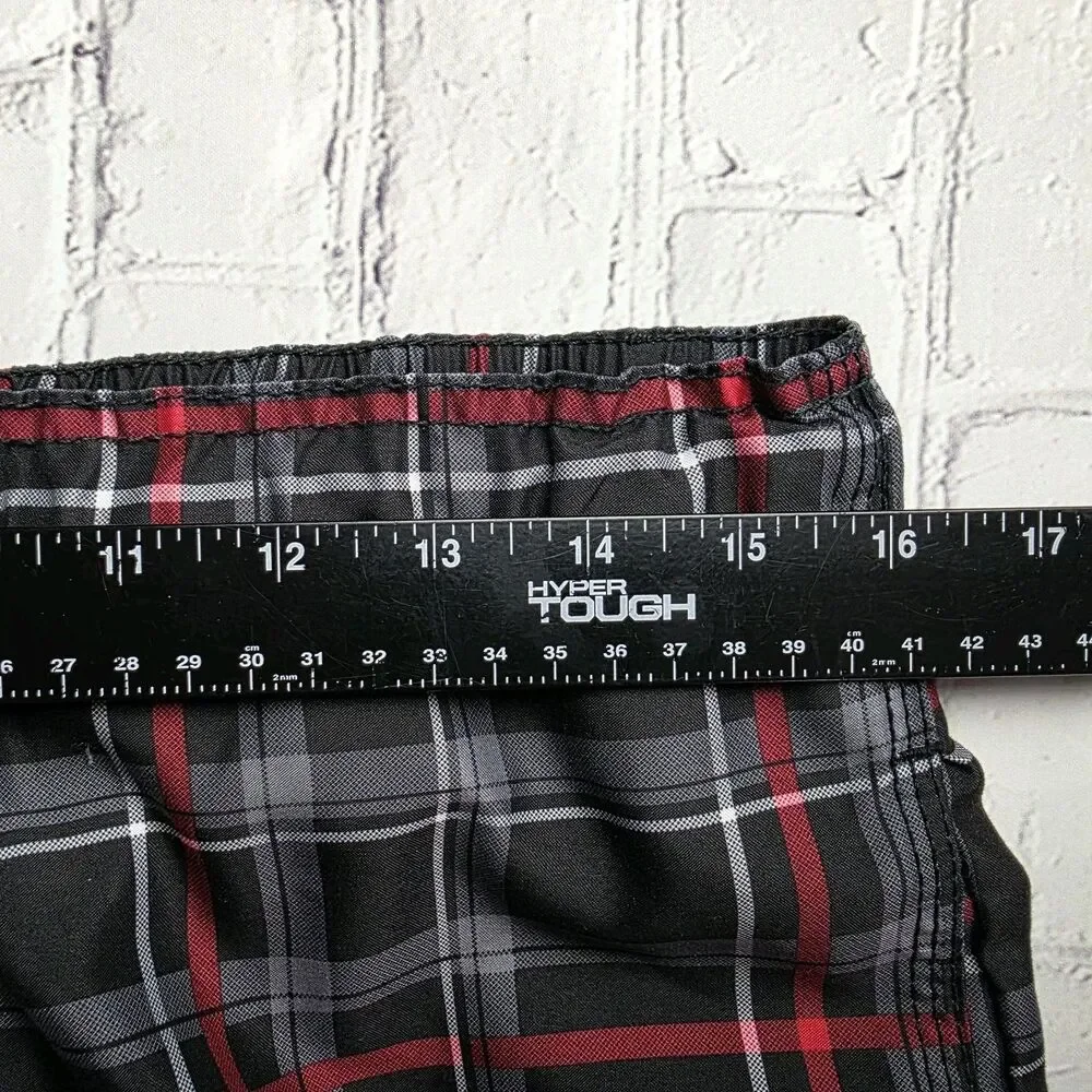 OP Men's Medium (32-34) Plaid Swim Shorts with Pockets